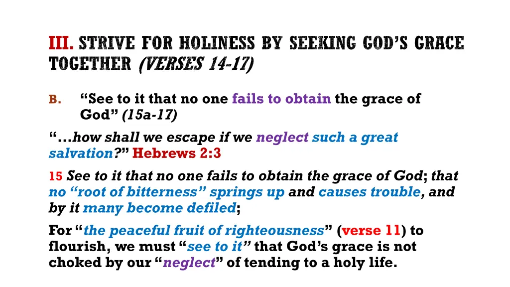 iii strive for holiness by seeking god s grace 4