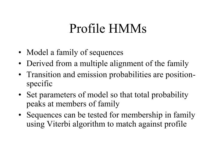 profile hmms