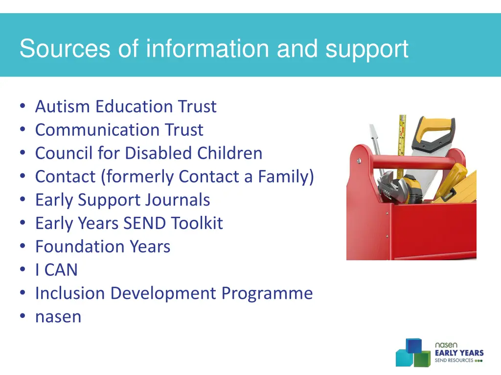 sources of information and support