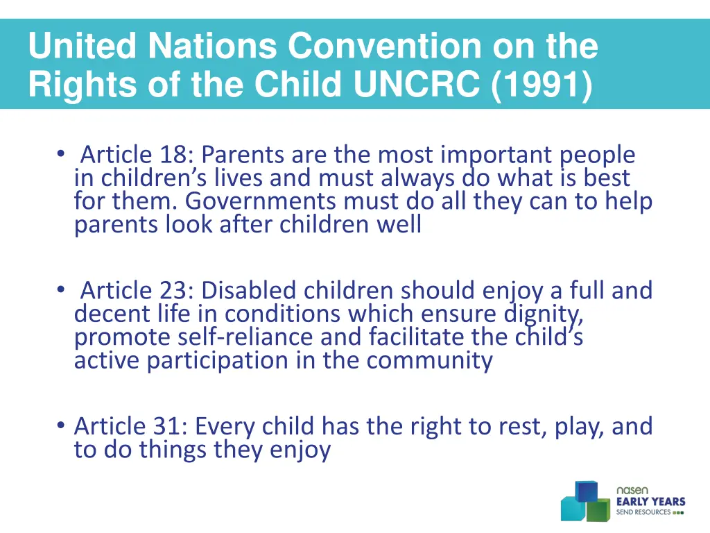 united nations convention on the rights 1