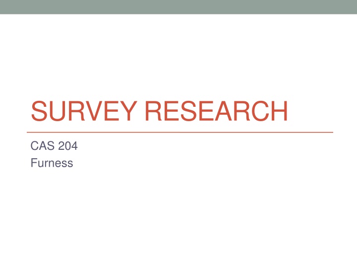 survey research