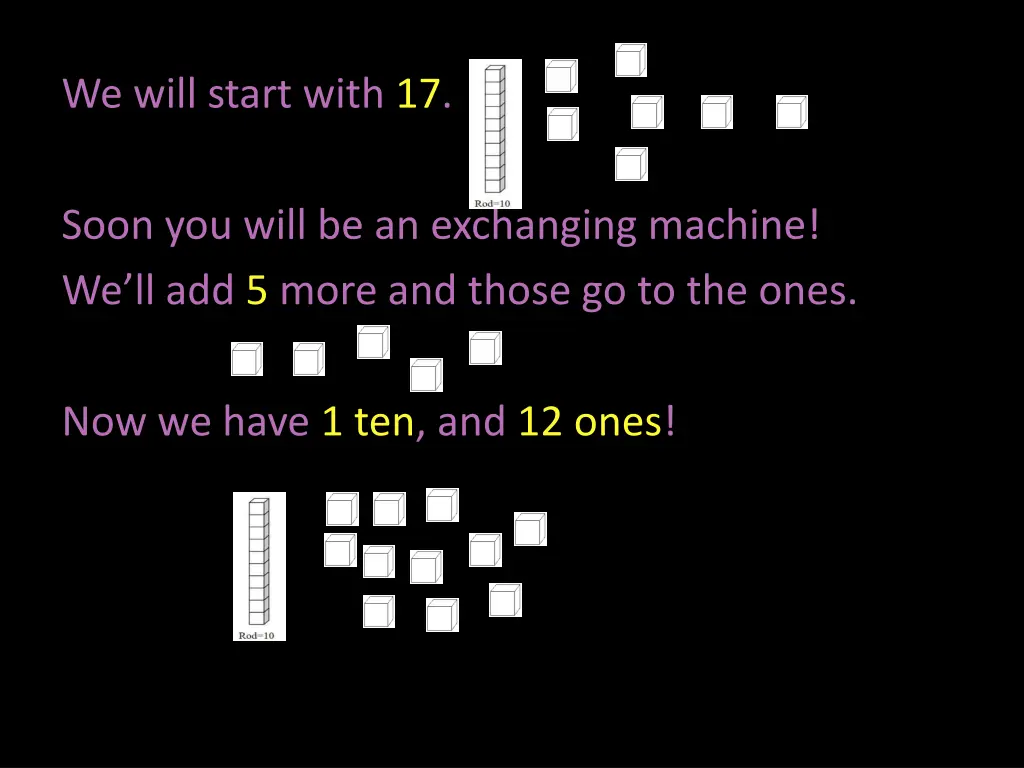 we will start with 17