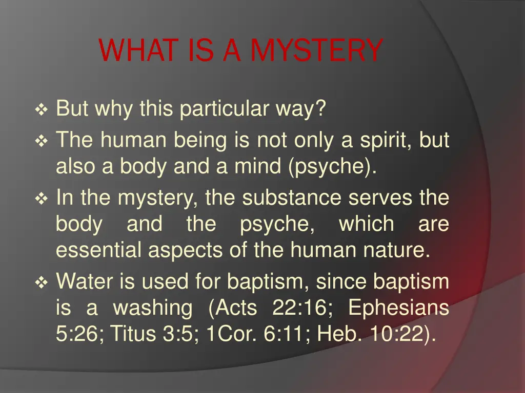 what is a mystery 1