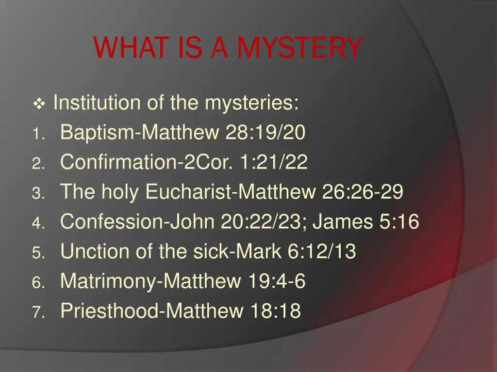 what is a mystery 15