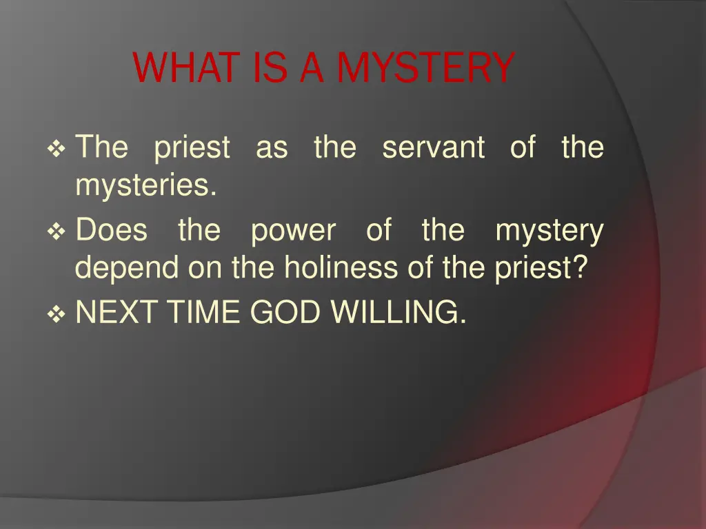 what is a mystery 27