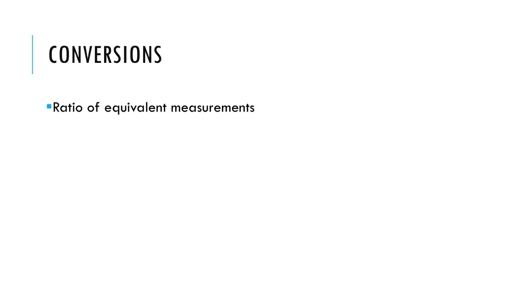 conversions