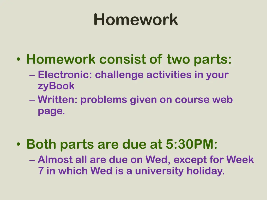 homework