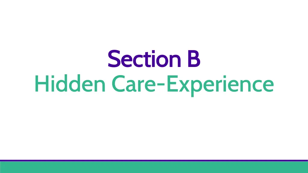 section b section b