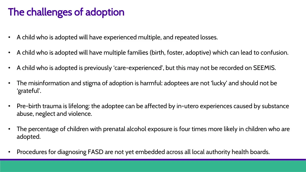 the challenges of adoption the challenges