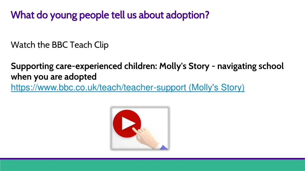 what do young people tell us about adoption what