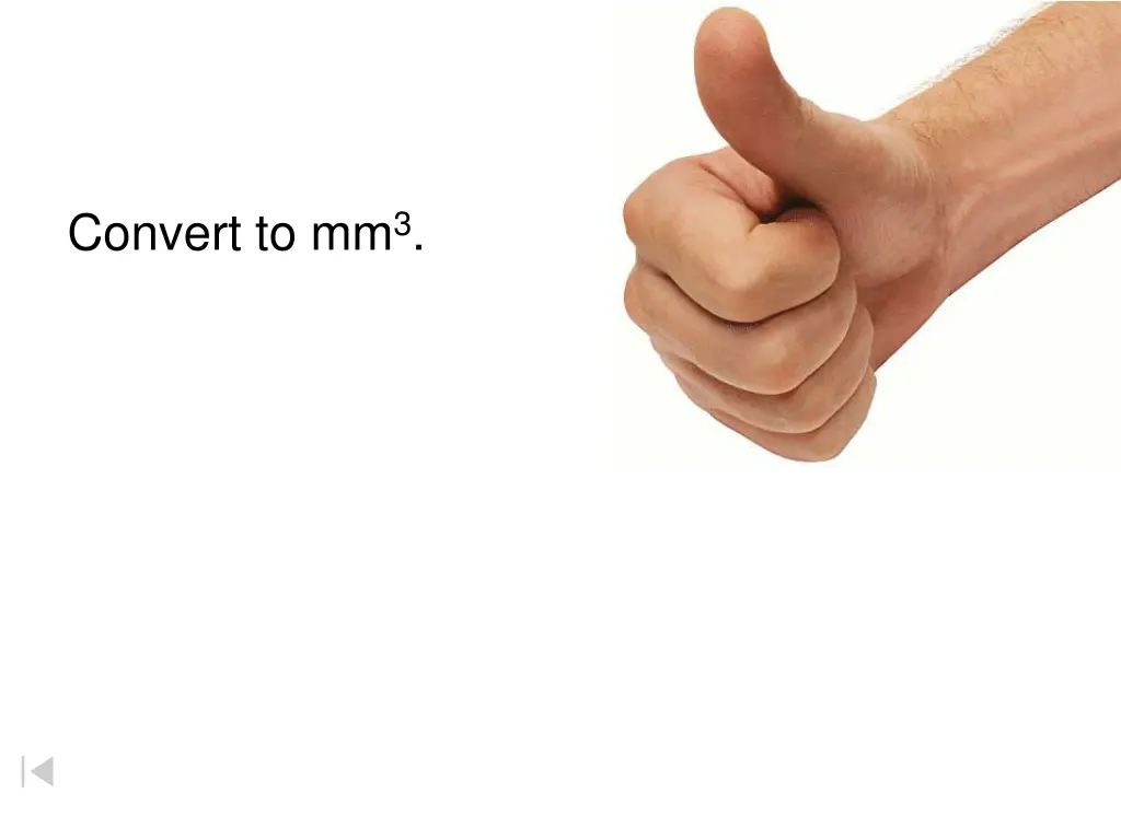 convert to mm 3