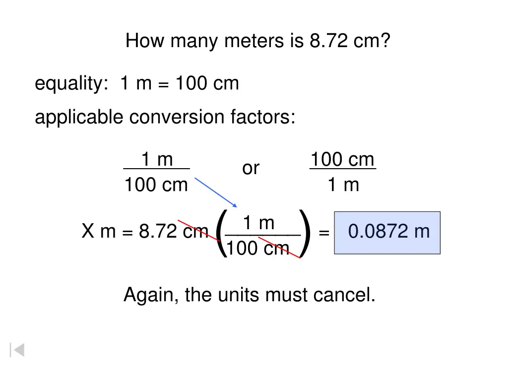 how many meters is 8 72 cm