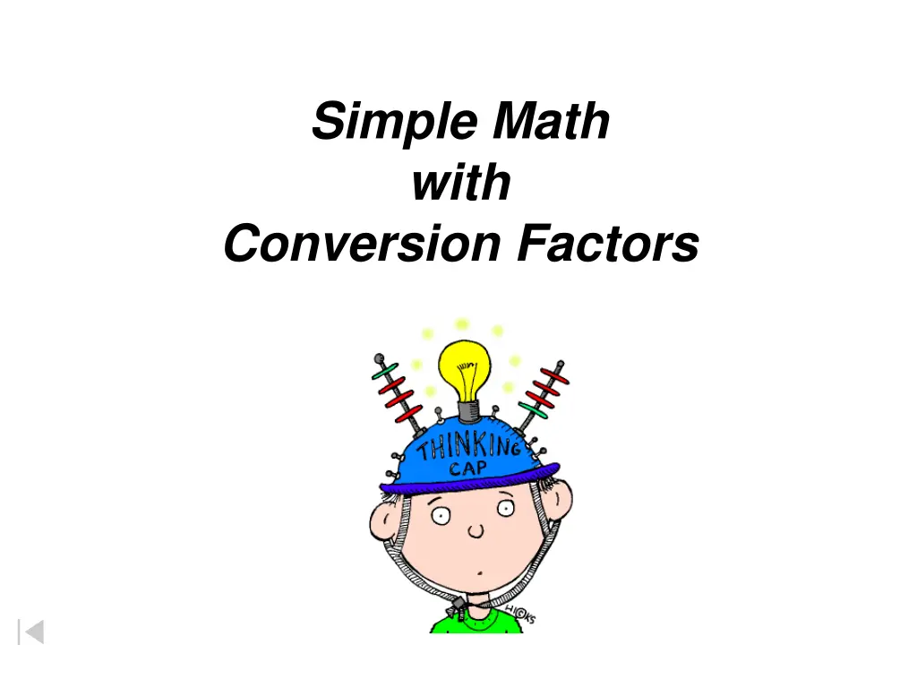 simple math with conversion factors