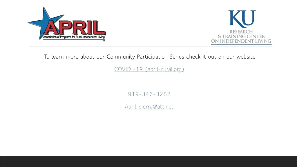 to learn more about our community participation
