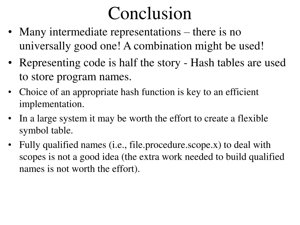 conclusion