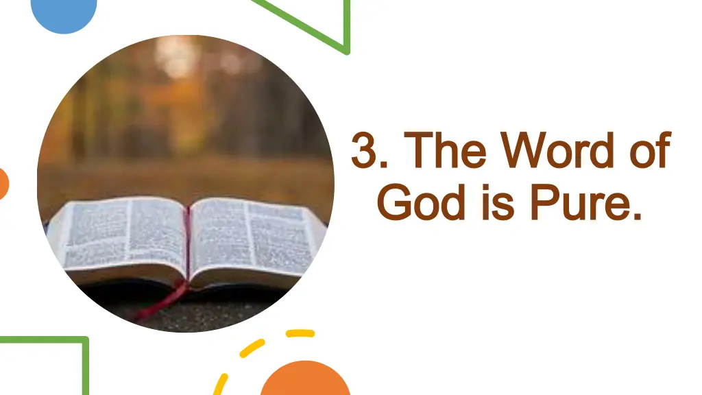 3 the word of 3 the word of god is pure