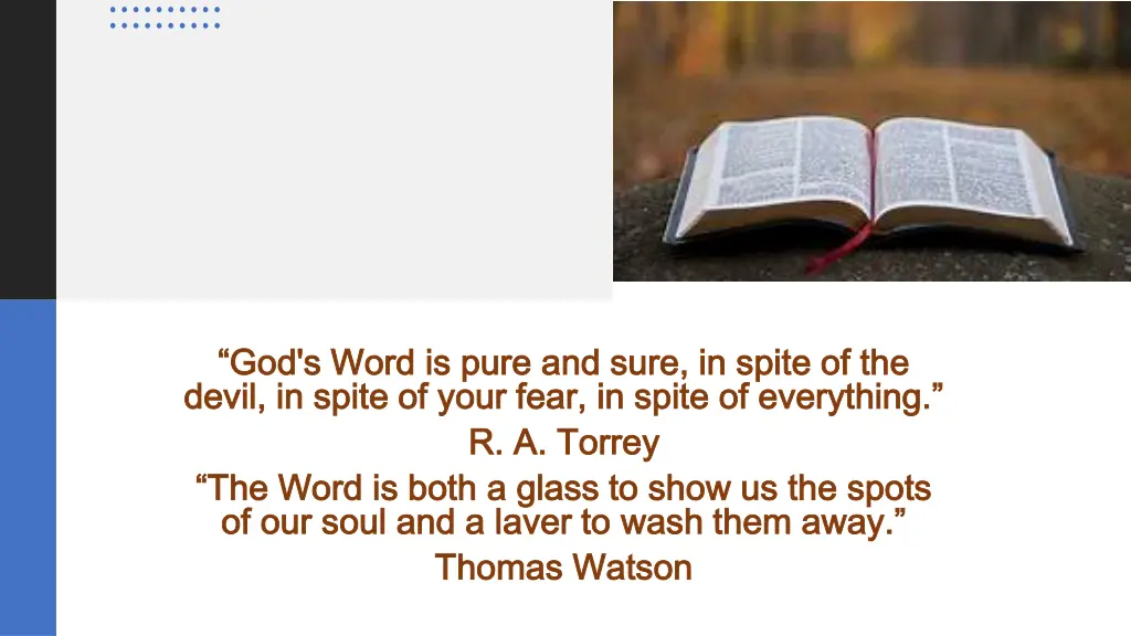 god s word is pure and sure in spite