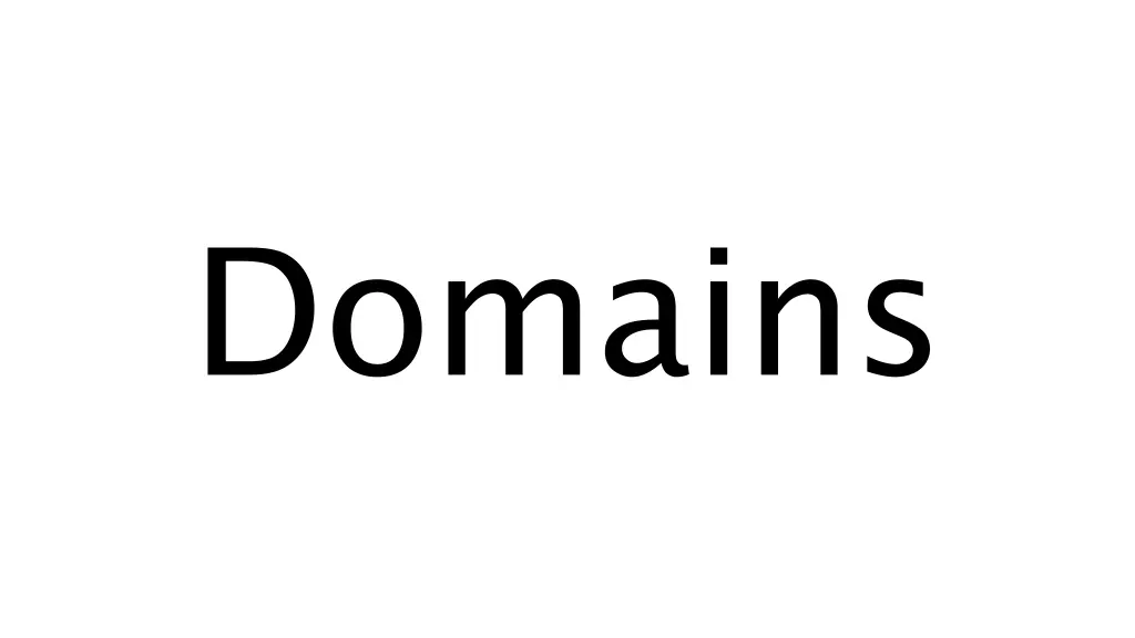 domains