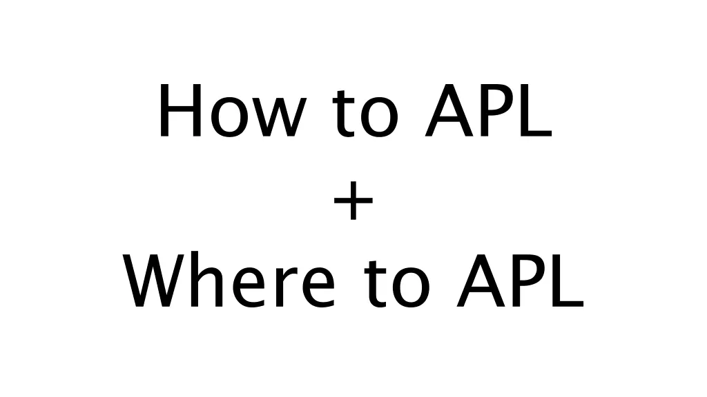 how to apl where to apl