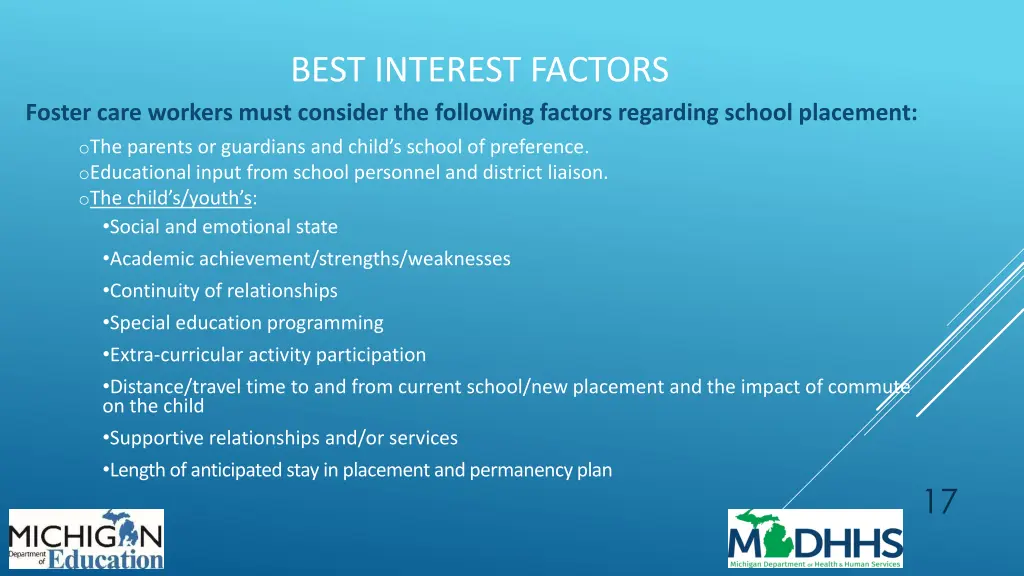best interest factors