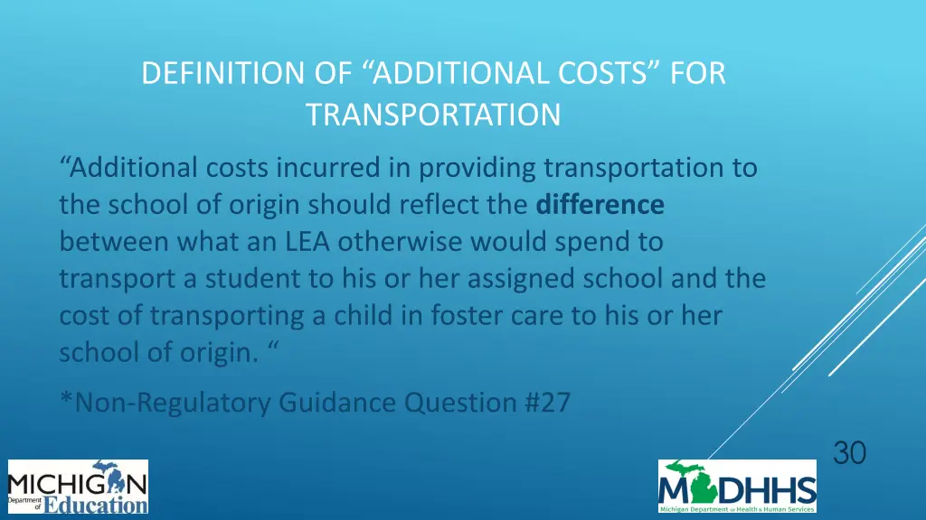 definition of additional costs for transportation