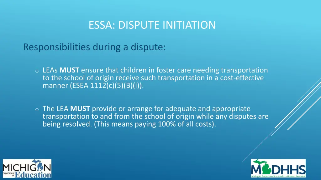 essa dispute initiation