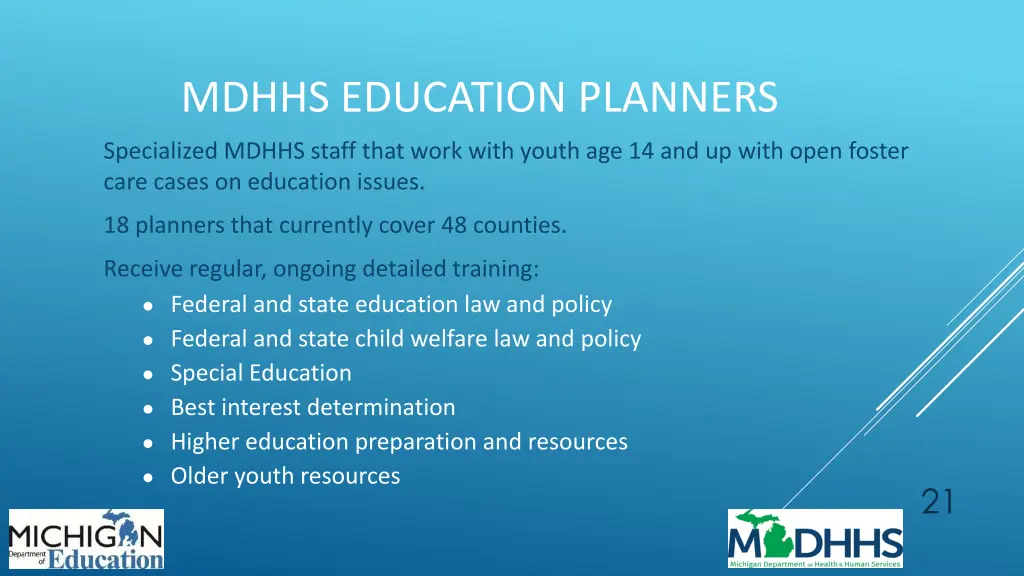 mdhhs education planners