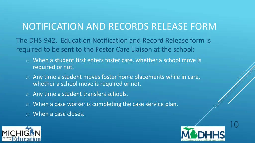 notification and records release form