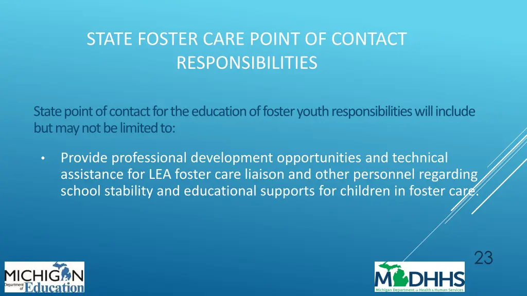 state foster care point of contact