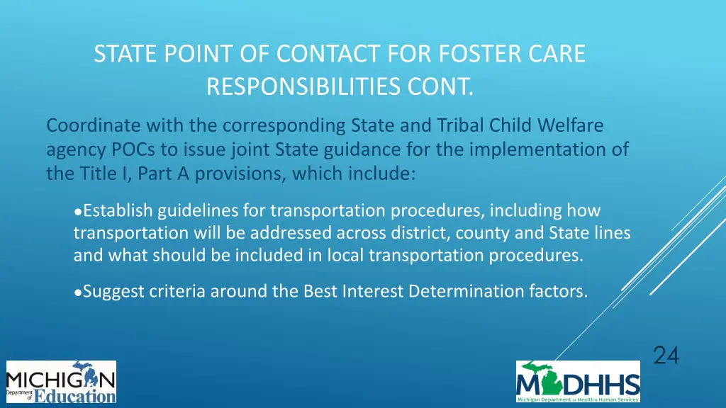 state point of contact for foster care