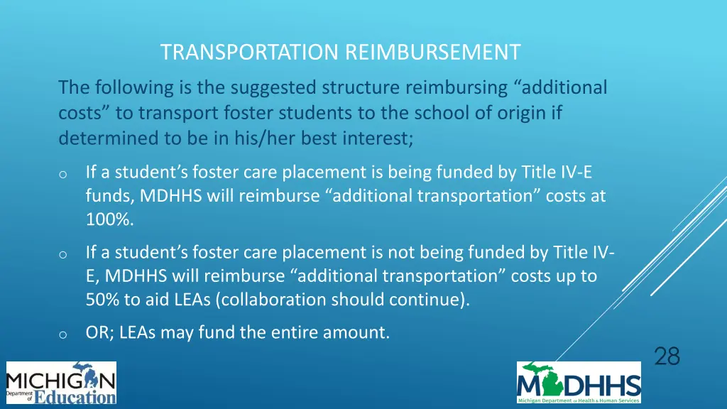 transportation reimbursement