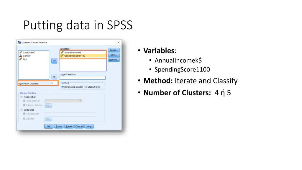 putting data in spss 2