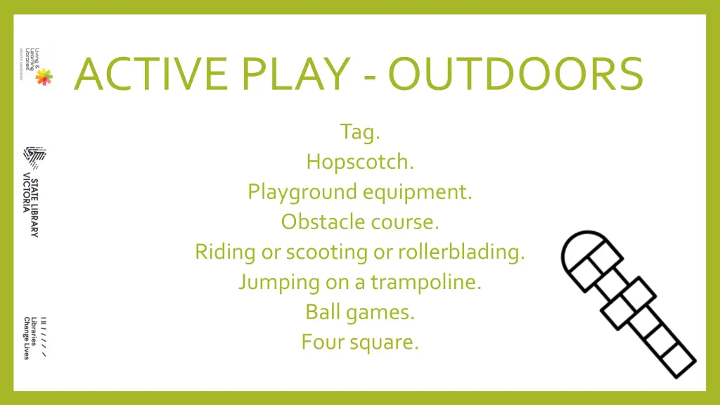 active play outdoors
