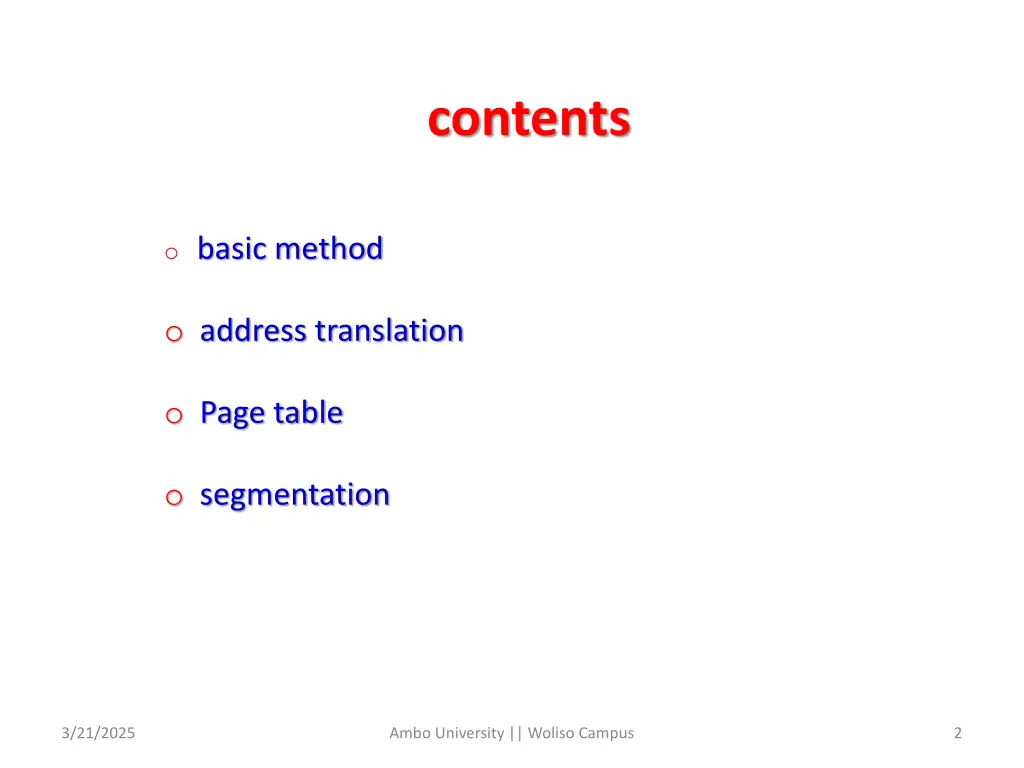 contents