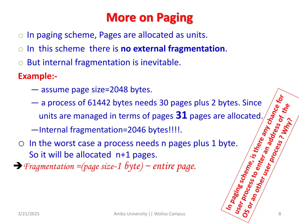 more on paging