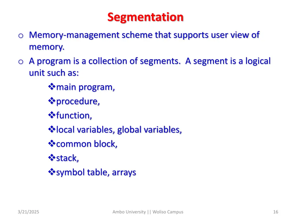 segmentation