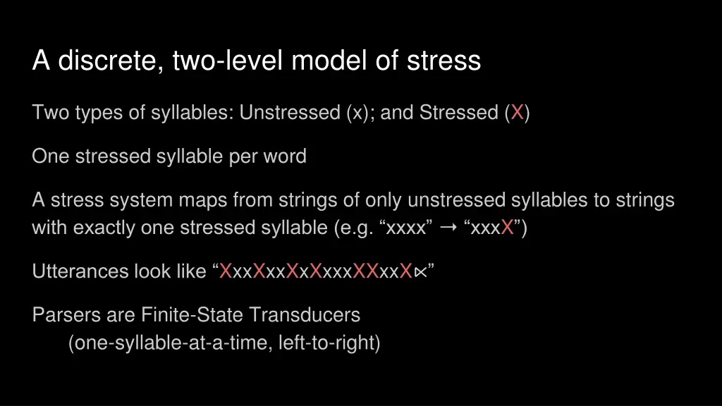 a discrete two level model of stress