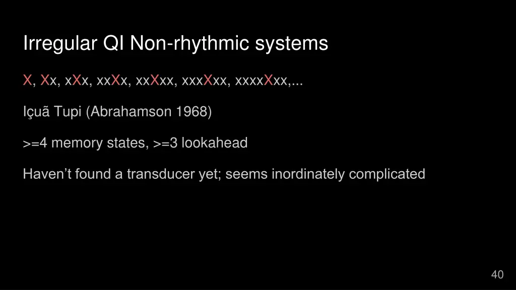 irregular qi non rhythmic systems 1