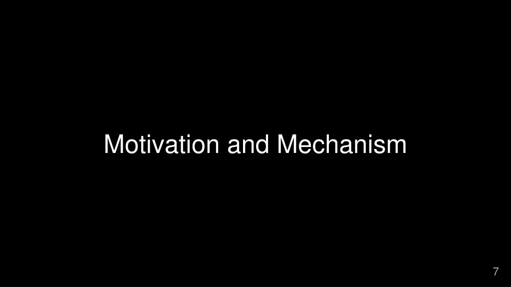 motivation and mechanism