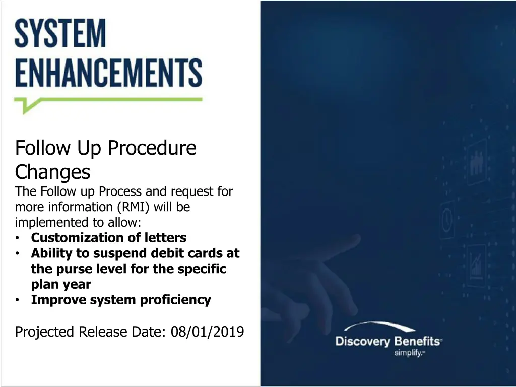follow up procedure changes the follow up process