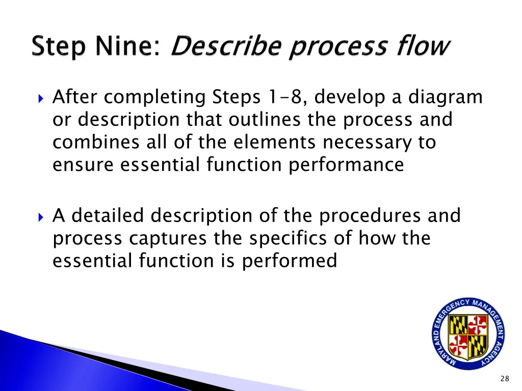 after completing steps 1 8 develop a diagram