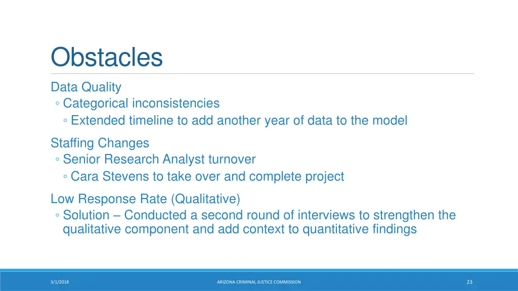 obstacles