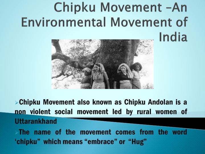 chipku movement also known as chipku andolan