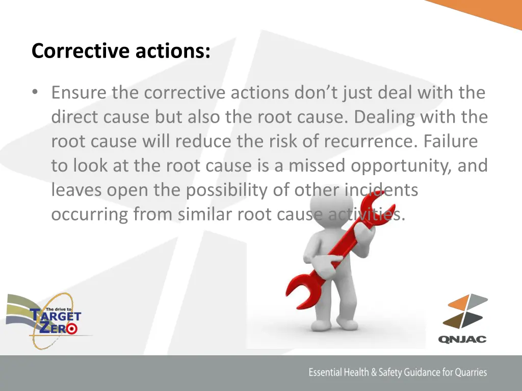 corrective actions