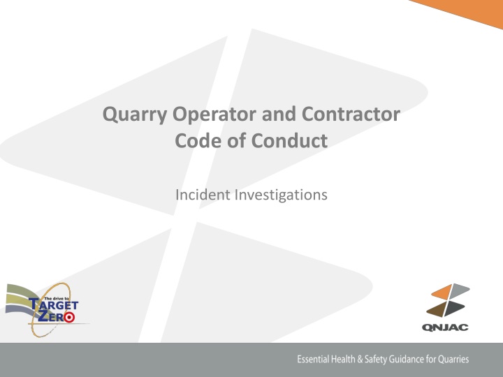 quarry operator and contractor code of conduct