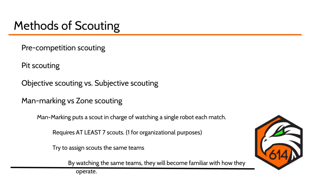 methods of scouting 2