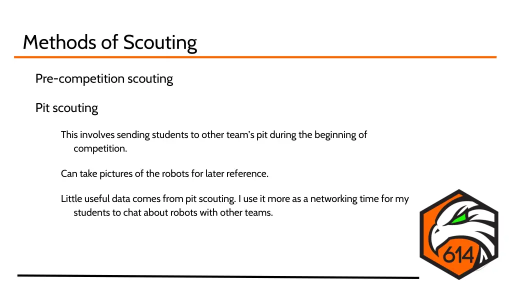 methods of scouting