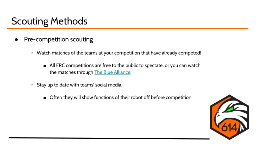 scouting methods