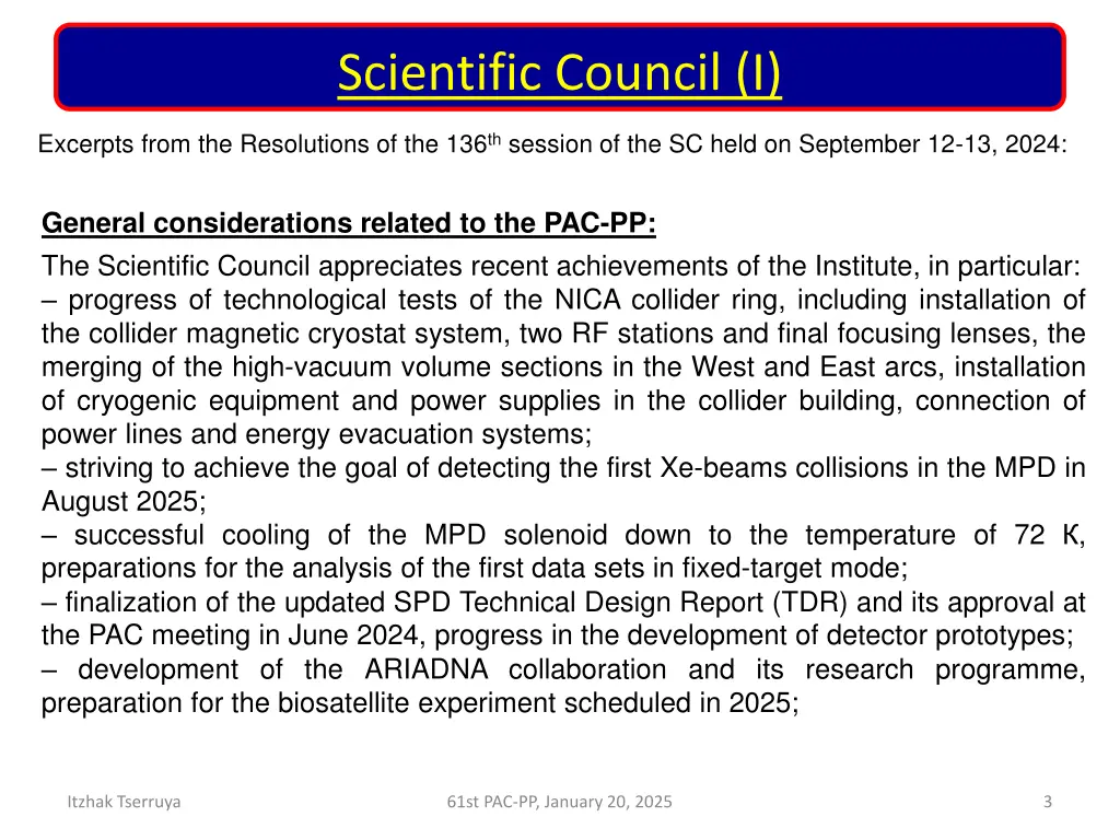 scientific council i
