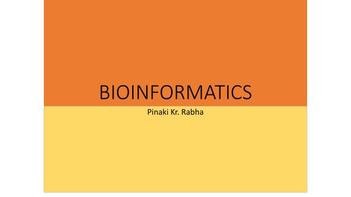 bioinformatics pinaki kr rabha